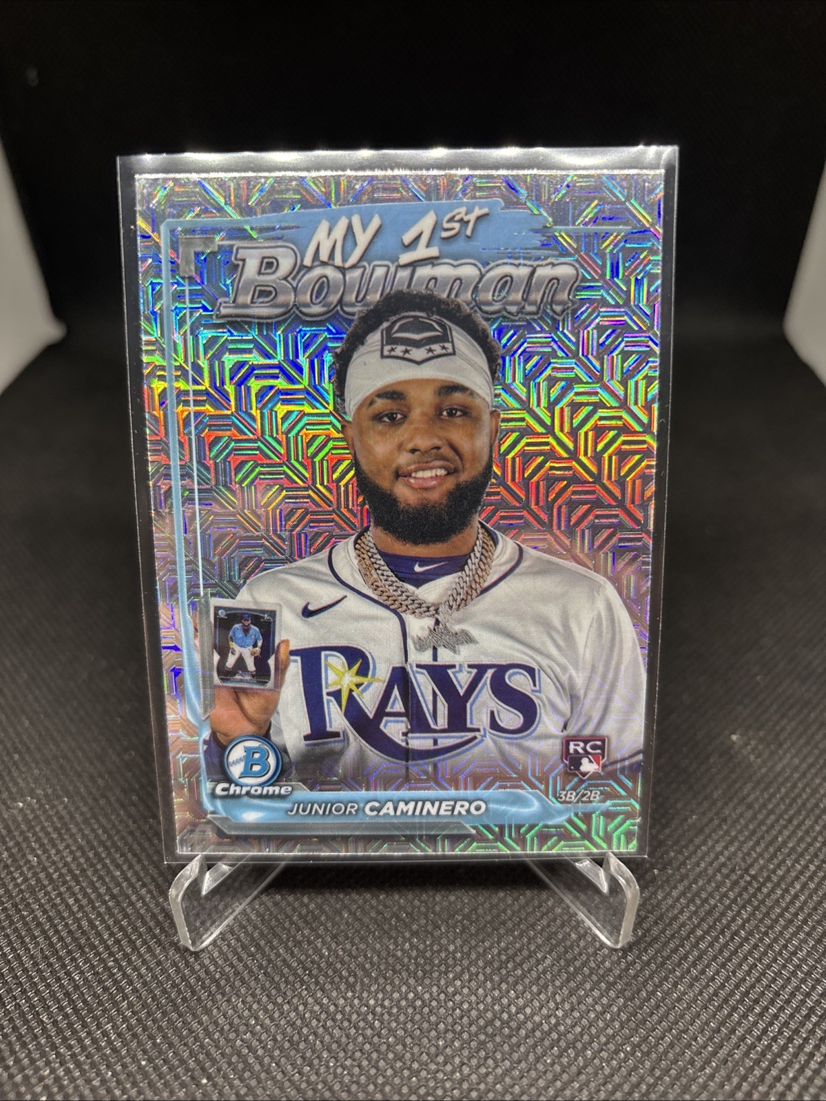2024 Bowman Chrome - My 1st Bowman Junior Caminero #M1B-11 Mojo Refractor (RC)