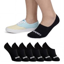 Sperry Women's 6-Pack Arch Hugger Liner Socks   No Show, Non-Slip, Cushion