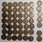 49 coin roll 1916-1918 CIRCULATED LINCOLN WHEAT CENT PENNIES-  #13