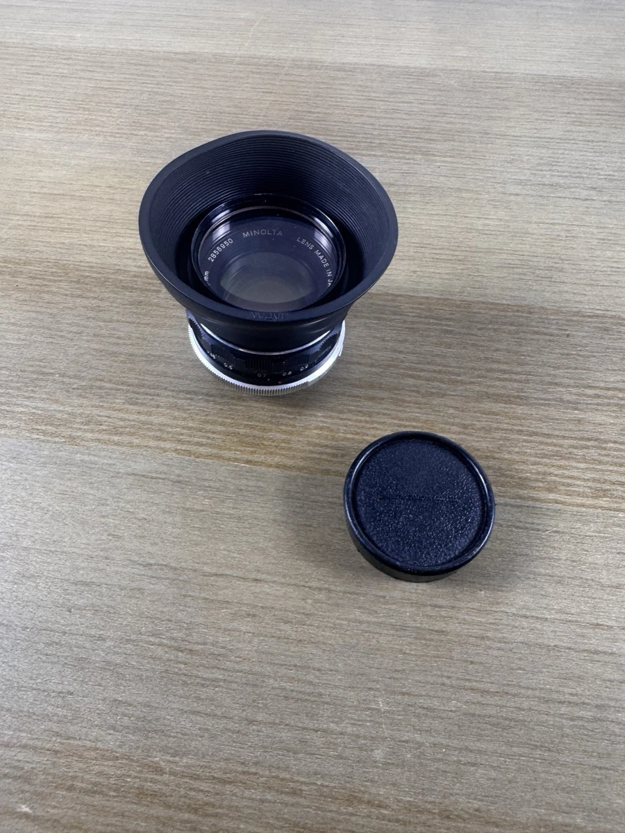 Minolta Rokkor PF 55mm Focal Camera Lenses f/1.7 Maximum Aperture