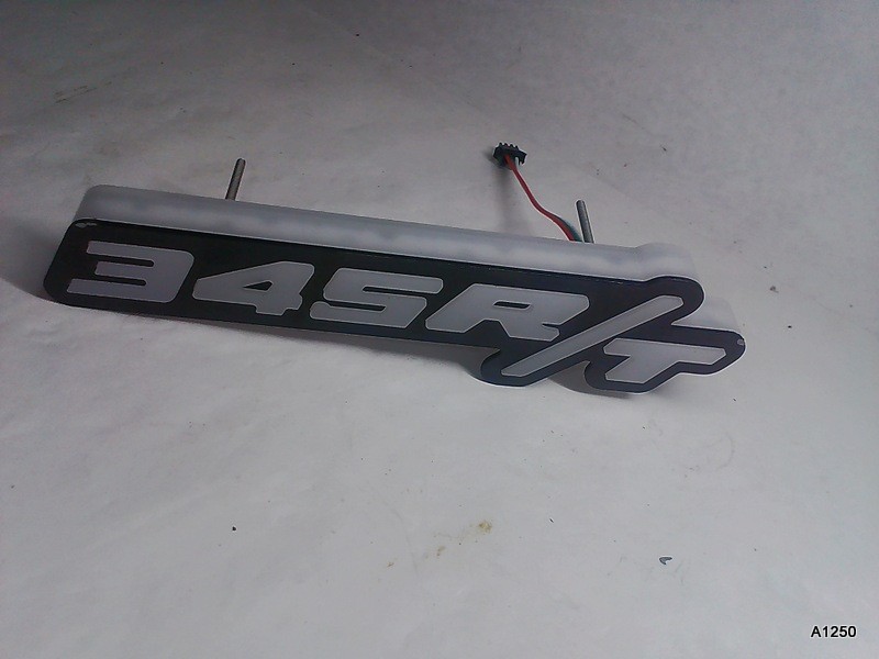 Custom 345 R/T Illuminated RGB LED Front Grille Badge for Dodge Challenger 2023