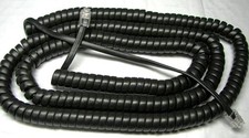 Zultys IP Phone Handset Cord 33G 33i 36G 37G VoIP Curly Flat Black Long 25Ft