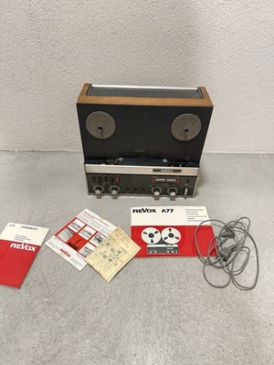 Revox A77 MKIII MK3 4-Spur Tonbandgerät mit  Adapter, 2 Spulen und Anleitung