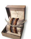 Cultured Freshwater Pearl 7-8mm" Colorful Stretch Bracelets set of 5 Mrsp $150
