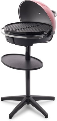2-in-1 Portable Indoor&Outdoor Standing Electric Grill&Griddle,Cinnamon