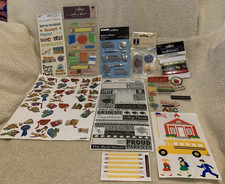 244 Pc Mixed Lot SCHOOL DAYS Scrapbook Embellishments  Stickers - NEW