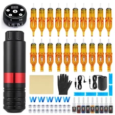 Tattoo Gun Kit - Tattoo Machine Kits Tattoo Supplies Set Tattoo Pen With Tattoo