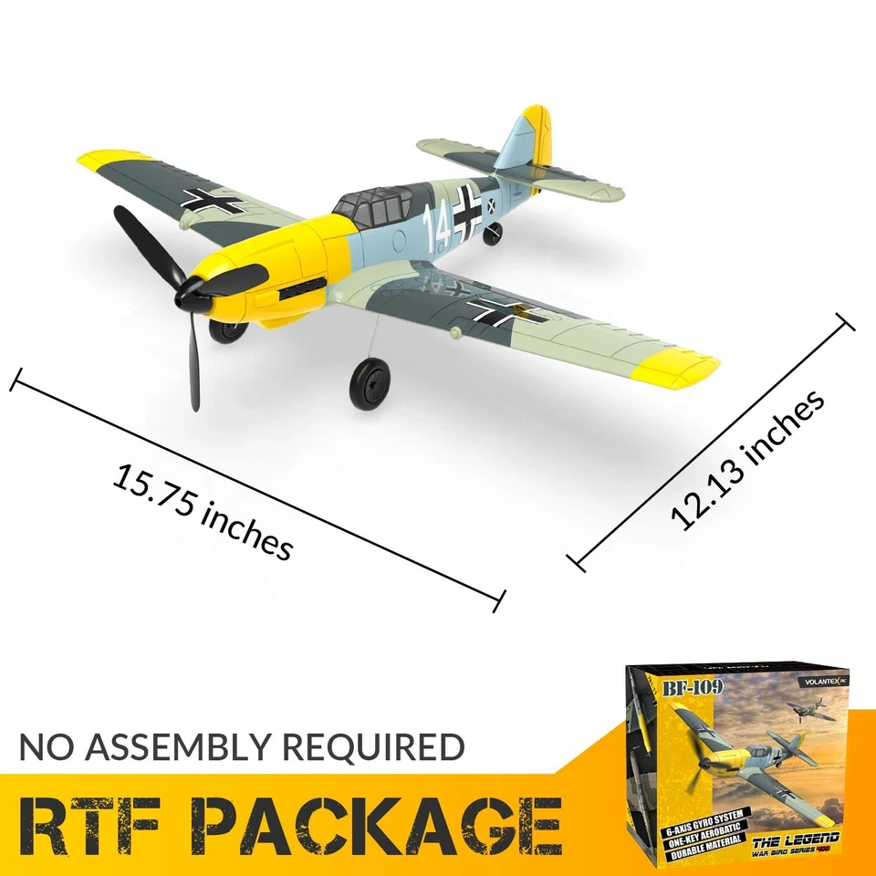 ✈️ 4CH RC BF109 Fighter Plane RTF – Gyro & 3 Flight Modes - Image 2 of 4