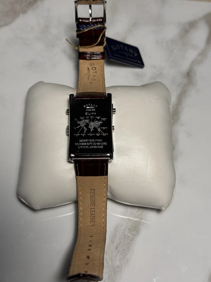 Rotary Elite Reversible Quartz Watch with Leather Band - Image 4 of 4
