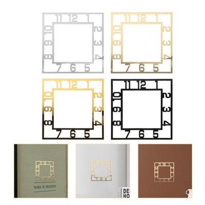4 Pcs Diy Wall Clock Sticker Large for Walls Stickers Home Decor
