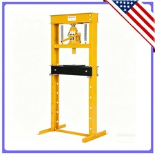 61220 Ton Heavy Duty H-frame Hydraulic Shop Press Garage Floor Press Yellow