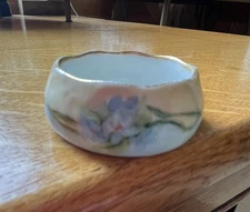 Set of 5 Antique Open Salt Cellar 2”aprx. Limoges Floral France GDA