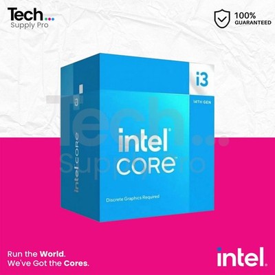 BX8071514100F Intel Core i3-14100F 4-Core 3.50GHz 12MB 58W FCLGA1700 Processor