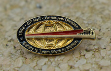CP RAIL 1992 VANCOUVER DIVISION 'SAFETY IS TEAM WORK IN MOTION' PIN LAPEL/HAT(K)