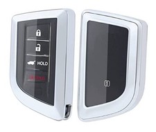 360 Degree TPU Protector Key Fob Cover Case fit for 2022 Acura MDX RDX Silver