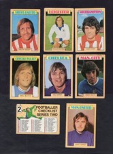 A&BC GUM FOOTBALL CARDS FOOTBALLERS BLUE BACK 1973 x16
