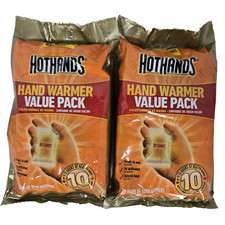 2 Value Packs: Hot Hands Hand Warmers 10 Pairs Each 10 Hours of Heat Exp: 9/2028