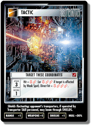 Target These Coordinates - Blaze of Glory - Star Trek CCG 1E