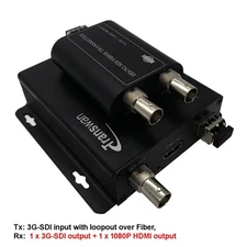 3G-SDI Over Fiber Extender to 10 Km Receiver with 1 Ch 3G-SDI & 1 Ch HDMI Output