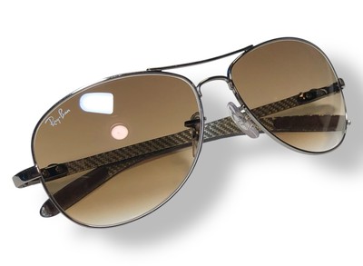 Ray Ban RB8301 004/51 Carbon Fiber Gunmetal Brown Gradient