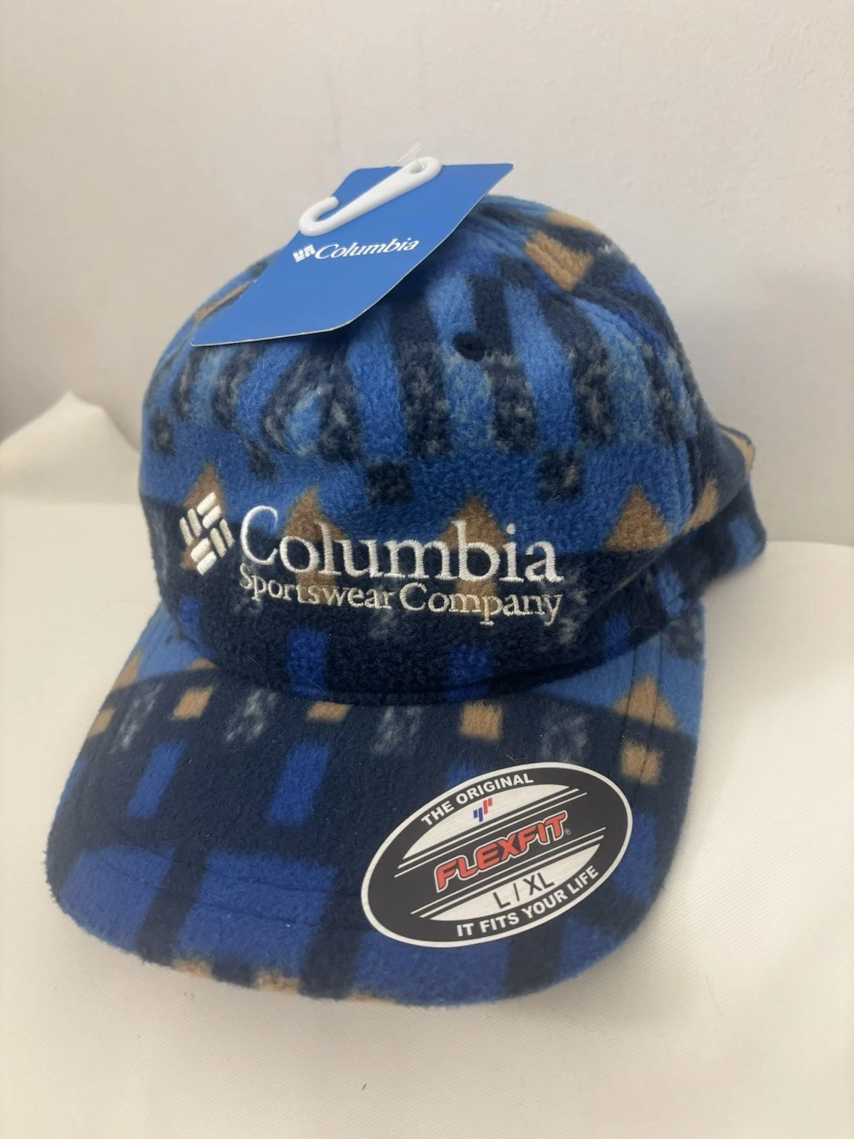 NWT Columbia Retro Fleece Hat FlexFit L/XL Free Shipping