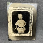 TINTYPE - oversize ¼ plate (4” X 5 ⅜”) tintype copy of an earlier daguerreotype