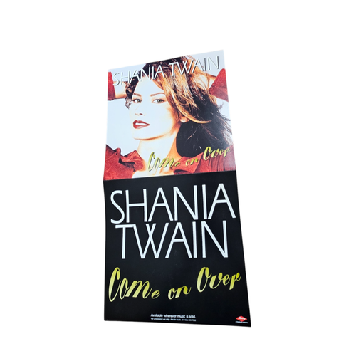 Shania Twain Come On Over 1997 Promo Flat Poster 12x24 Double Sided Mercury - Bild 5 von 7