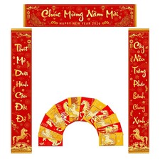 Tet Vietnamese Lunar New Year Decorations 2026 Chuc Mung Nam Moi Lien Treo Tr...