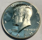 elf Kennedy Half Dollar 1970 S Proof  40% Silver