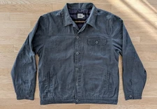 Flint And Tinder Flannel Lined Waxed Trucker Jacket 2XL Gray Huckberry XXL *