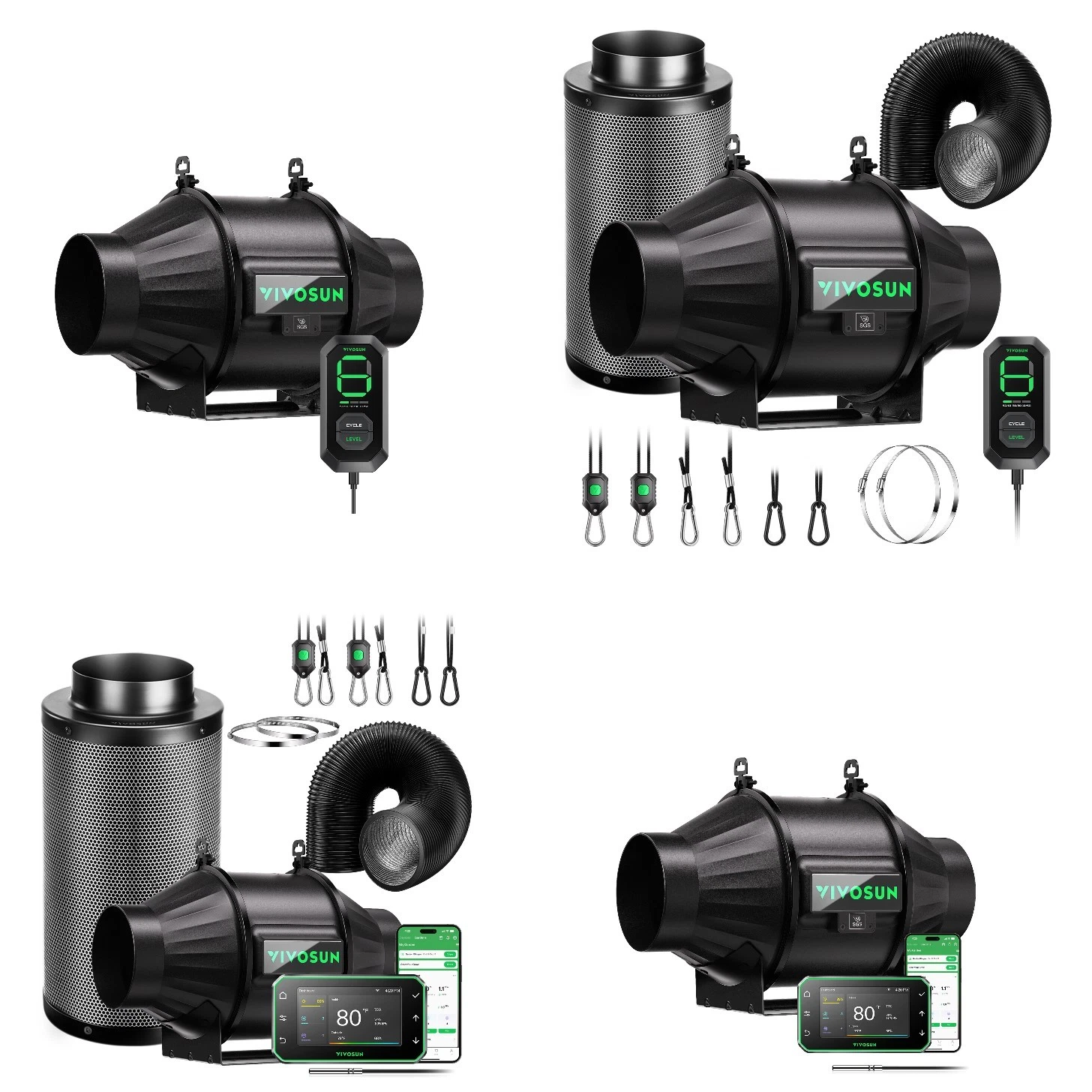 VIVOSUN AeroZesh Inline Fan - Thumbnail 2