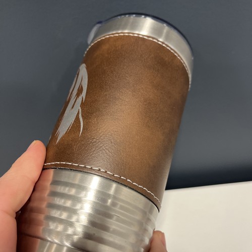 BRANDNEU 20 Unzen Leder umwickelt Polar Kamel Becher Pferd Bild Trinkgeschirr - Bild 11 von 17