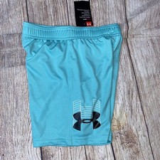 Under Armour Size 4 Athletic Shorts Radial Turquoise NEW