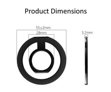 Zinc Alloy iPhone 17 16 15 14 Magnetic Mobile Phone Grip using internal MagSafe
