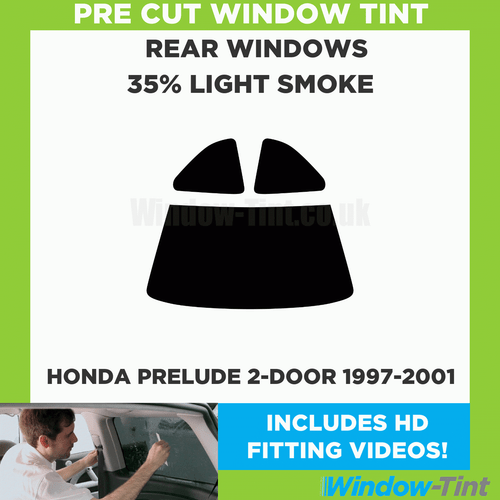 Pre Taglio Finestrino Pellicola Oscurante per Honda Prelude 2-door 1997-01 - Picture 2 of 10