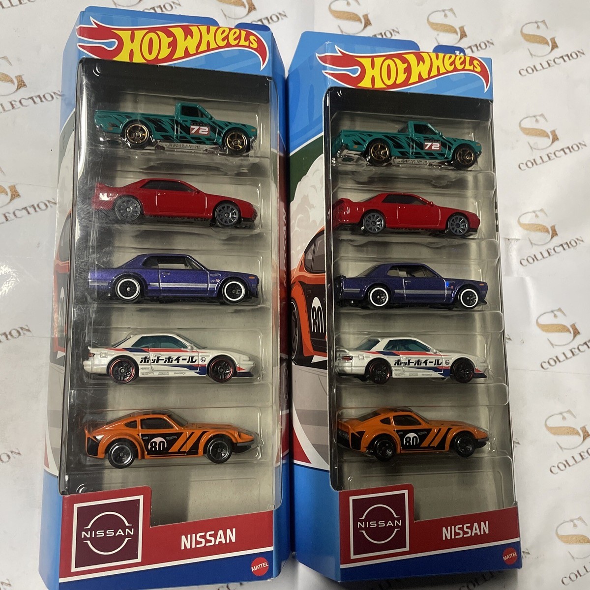 Hot Wheels Nissan 5-Pack Nissan Skyline GT-R, HT 2000, Fairlady Z