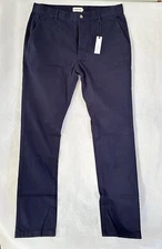 Taylor Stitch Democratic Fit Pants Chino Organic Navy Blue 36x