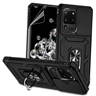 for Samsung Galaxy S20 Ultra Case with Camera Lens Cover HD Screen