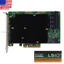 New LSI 9300-16i 16-port SAS9300-16I 12GB/s HBA IT Mode ZFS TrueNAS UNRAID US