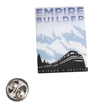 Amtrak Empire Builder Pin Michael Schwab Art Collector Edition Acrylic Lapel Pin