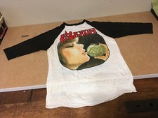 Rare SAXON World Tour 1986 real concert Jersey T shirt Made in USA tag L NOS