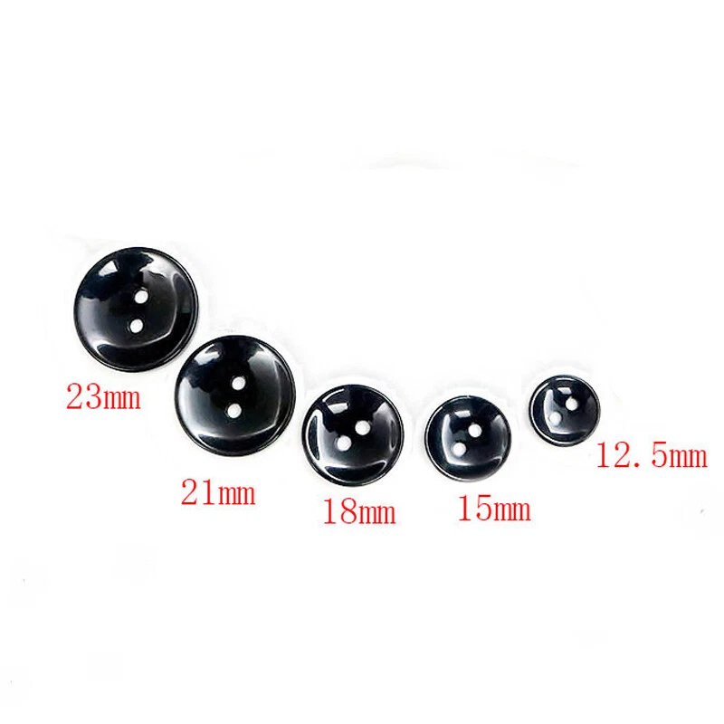 10x Colorful Sew Buttons 2-Hole Round Button for DIY Shirt Blazer Coat Set Multi - Image 3 of 4