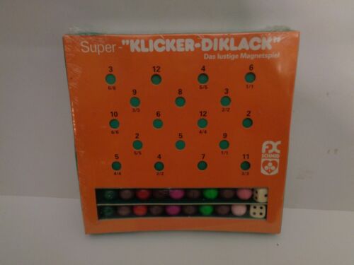 VINTAGE  FX SCHMID Das lustige Magnetspiel Super KLICKER DIKLACK   80/90er J. - Bild 1 von 3