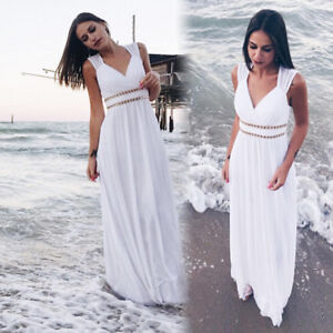 long white beach dresses
