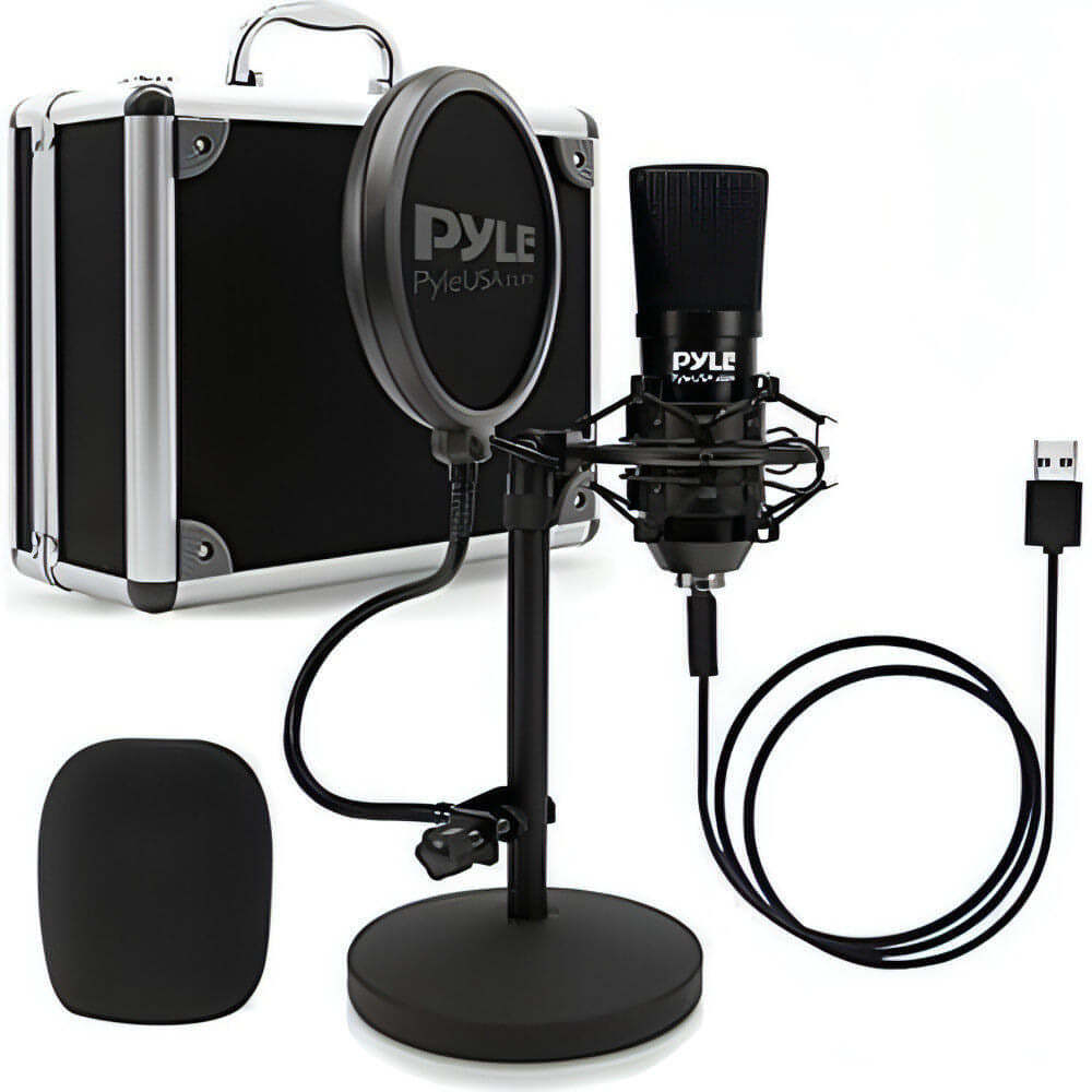 USB Microphone Podcast Recording Kit - PYLE
