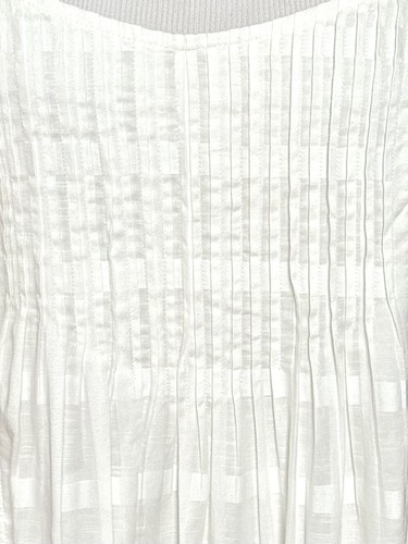 Nuovo prendisole J.Crew Pintuck bianco strutturato vetro finestra taglia 12 - Foto 5 di 6