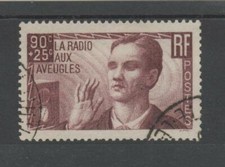 FRANCE N° 418 - LA RADIO AUX AVEUGLES - OBLITÉRÉ - BONNE COTE - TB