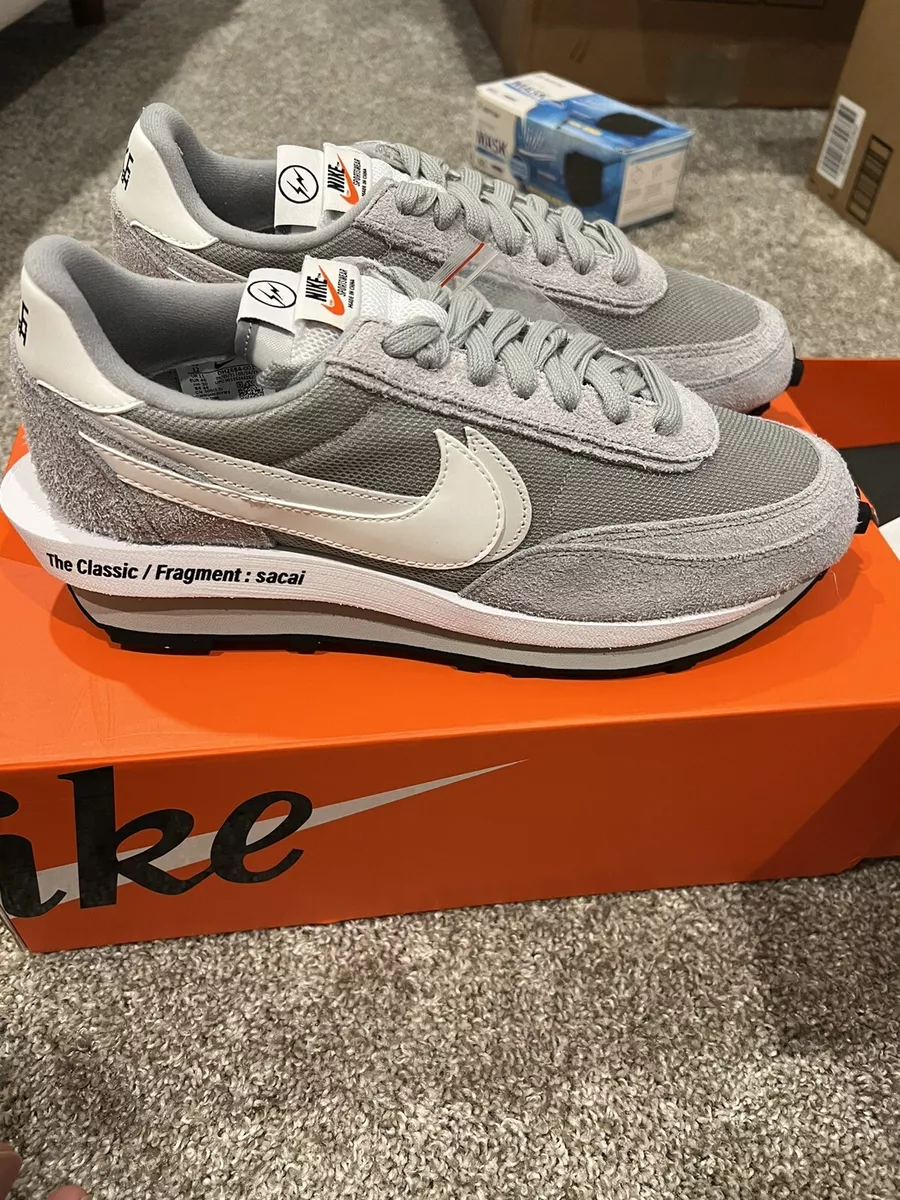 Men's Nike LD Waffle SF sacai Fragment Grey DH2684-001 Size 12 with Free Ship!