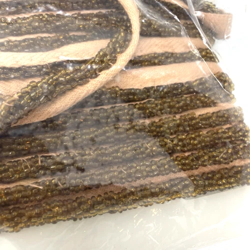 Conso Beaded Trim Bronze Brown 6 Yards Sparkle Upholstery Fashion