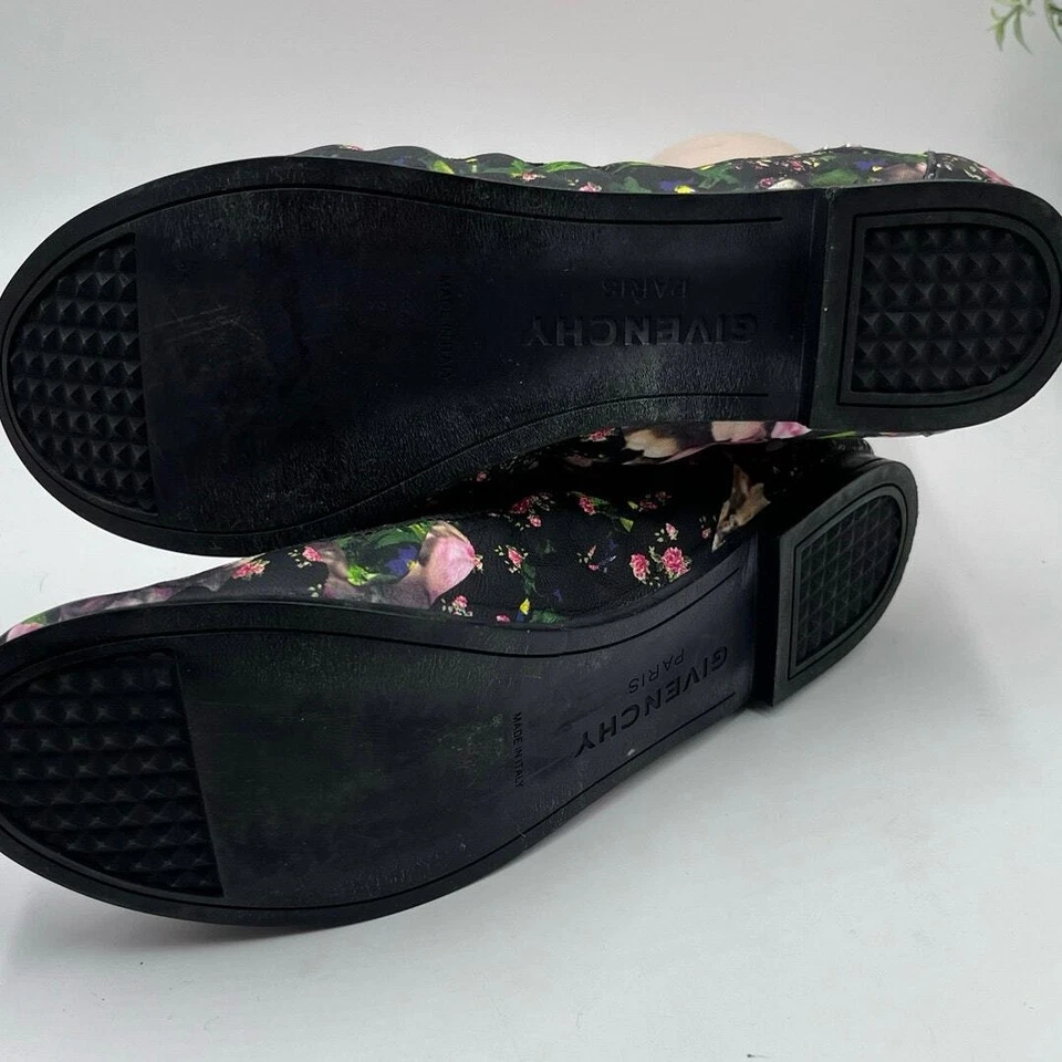 Zapatos planos de ballet Givenchy rosa estampado floral multicolor talla 38/7-7,5 Foto 4 de 4